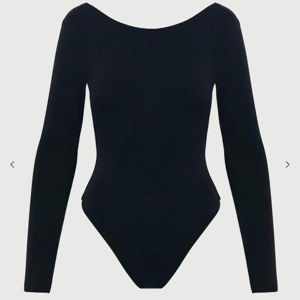 Naked Wardrobe Women's Black Bodysuit